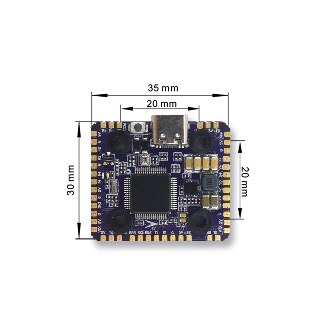 Flycolor Raptor 5 mały żuraw wieżowy F7 Mini kontroler lotu W/ 60A 4-IN-1 ESC 3-6S ramię 32-bitowa kora MCU STM32G0 dla dron FPV