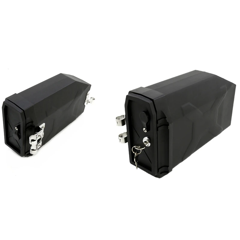 

2Pcs Motorcycle Toolbox Motorcycle Side Frame Toolbox Toolbox 5 Liters For Left Side & Right Side