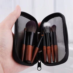 9pcs Protable Makeup Brushes Set MiniCosmetic Brush Powder Foundation Blush Blooming Eyebrow Eyeshadow Blending Brush Kit brushe