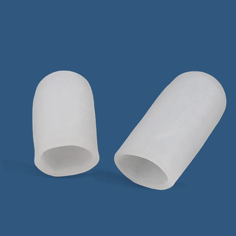Protecteur d'orteils en Silicone, 2 pièces = 1 paire, séparateur de doigts, orthèses, protection des orteils, Anti-abrasion et Anti-douleur, manchon de pouce