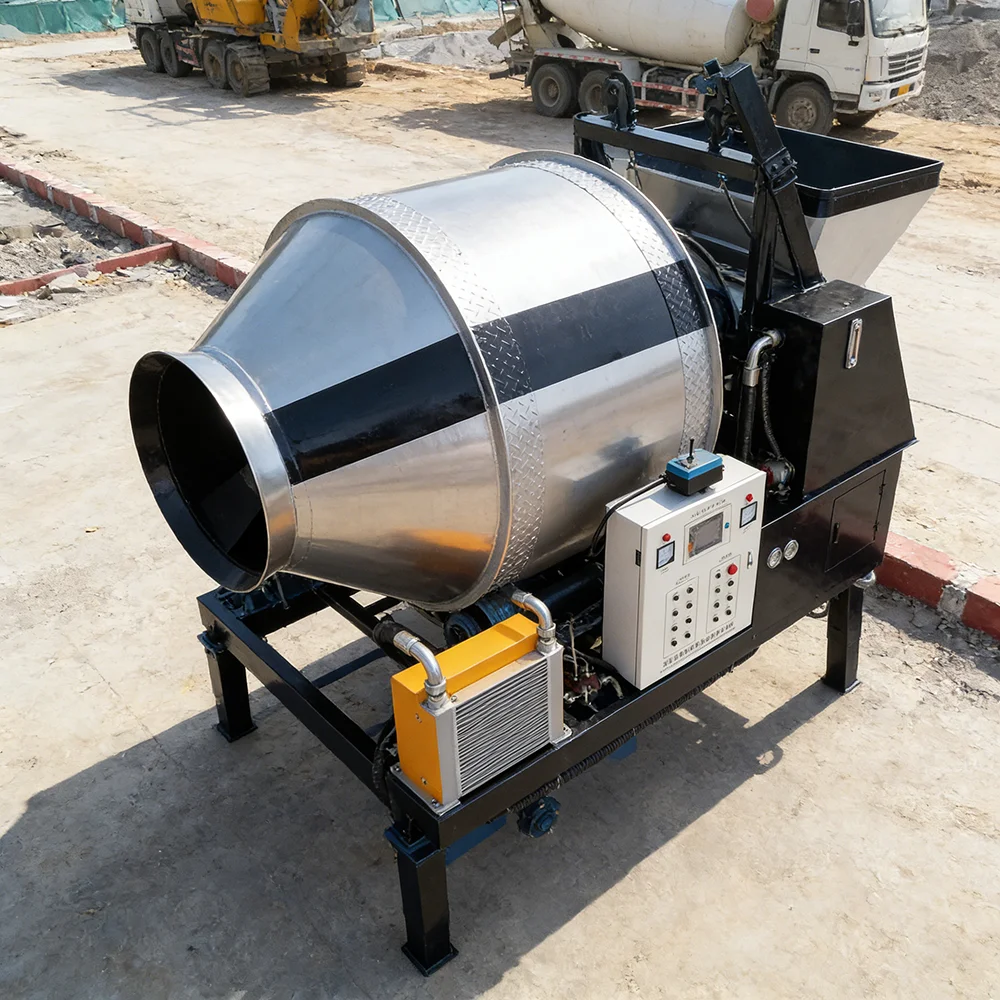 Professional Electric Concrete Pump with Industrial Mixer and Water Tank Cooling System for Extended Operation