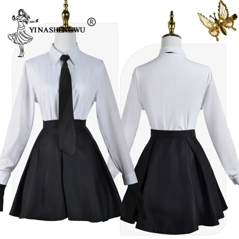 Akiko Yosano Cosplay Anime Bungo Stray Dogs Costumes Sexy Uniform Girl Skirt Yosano Wig Women Stocking Christmas Costume Comiket