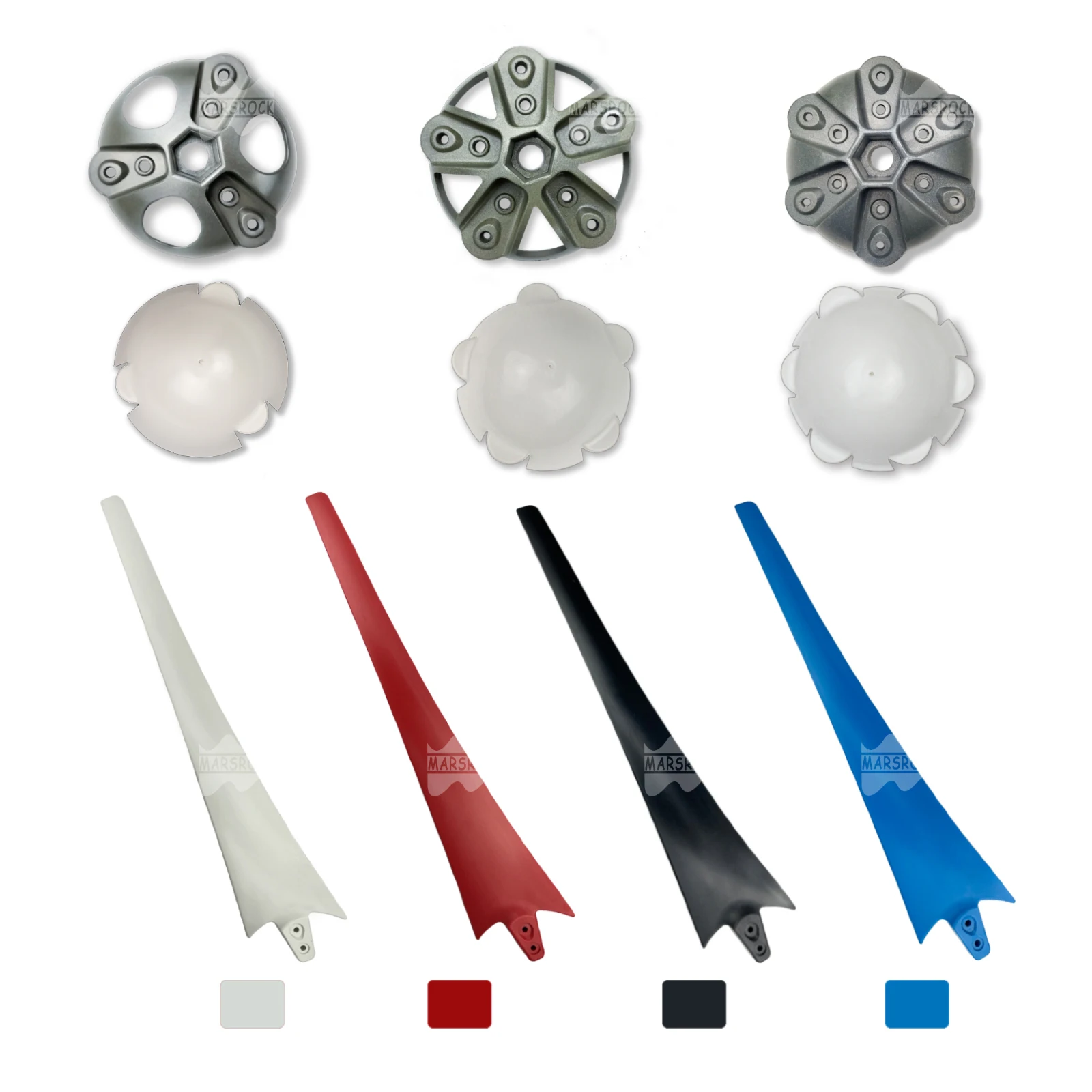 Vento Gerador Blades para Delta Wing Fibras de Carbono de Alta Resistência Fibra de Nylon Acessórios Moinho de Vento 630 mm Diy