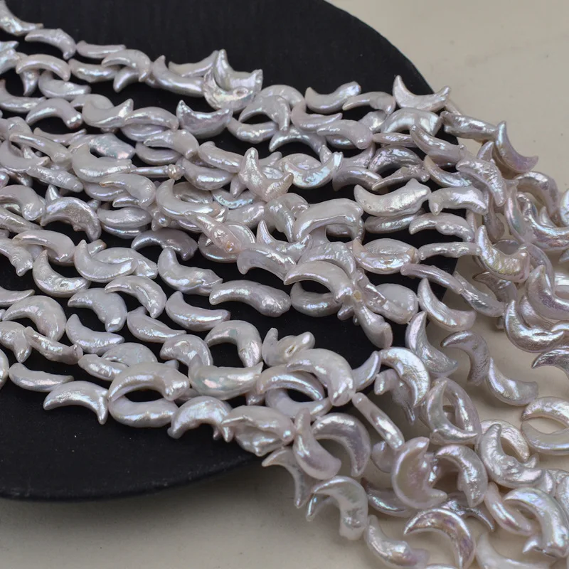 

Жемчужное ожерелье из пресноводного жемчуга 6-16 мм, барочный, неправильной формы, в виде полумесяца, полуфабрикат, материалы для рукоделия и DIY