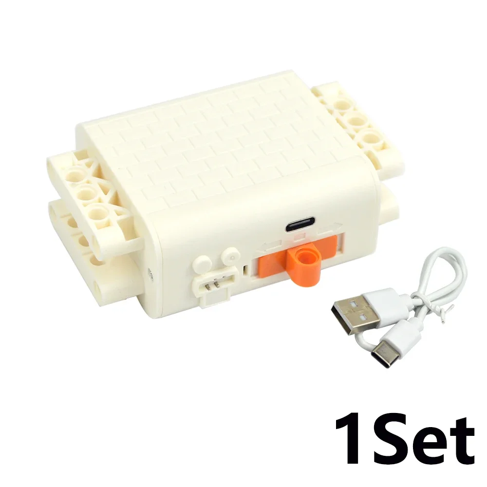 MOC Technical Rechargeable Lithium AA Battery Box Power Function Building Block Motor Comaptible 8883 M  XLServo Motor Brick Toy