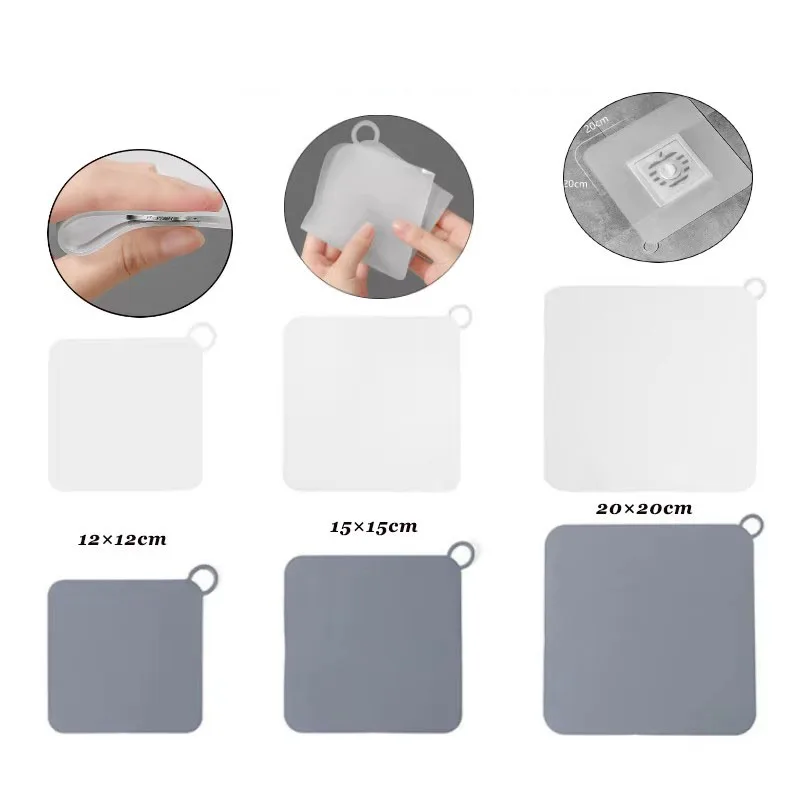 

1/2/3pcs Thick Floor Drain Deodorant Cover Bathroom Deodorant Insect-Proof Seal Household Sewer Pipe Sink Anti-Smell Floor Cover