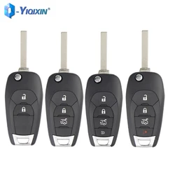 YIQIXIN 2/3/4 pulsanti Flip Car Key Fob Shell Case per Chevrolet Cruze Trax LS Badge Spark Sonic Aveo Tracker Onix RS Trailblazer