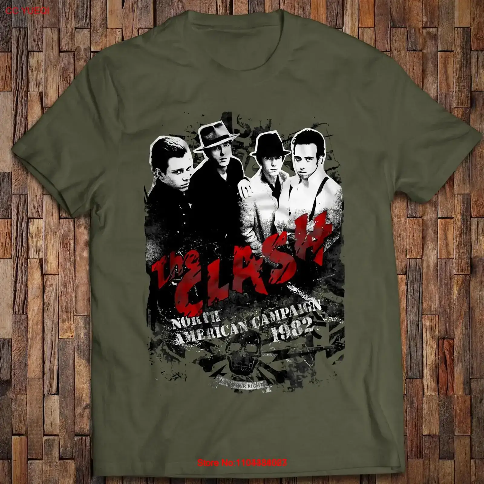 

Футболка The Clash London Calling Combat Rock Sandinista! Ванильные ленты