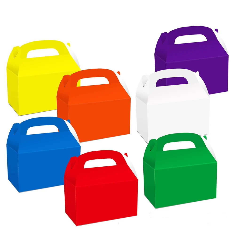 10pcs New Portable Gift Box Wedding Birthday Baby Welcome Party Gift Packaging Creative Lunch Box Candy Chocolate Cake Gift Box