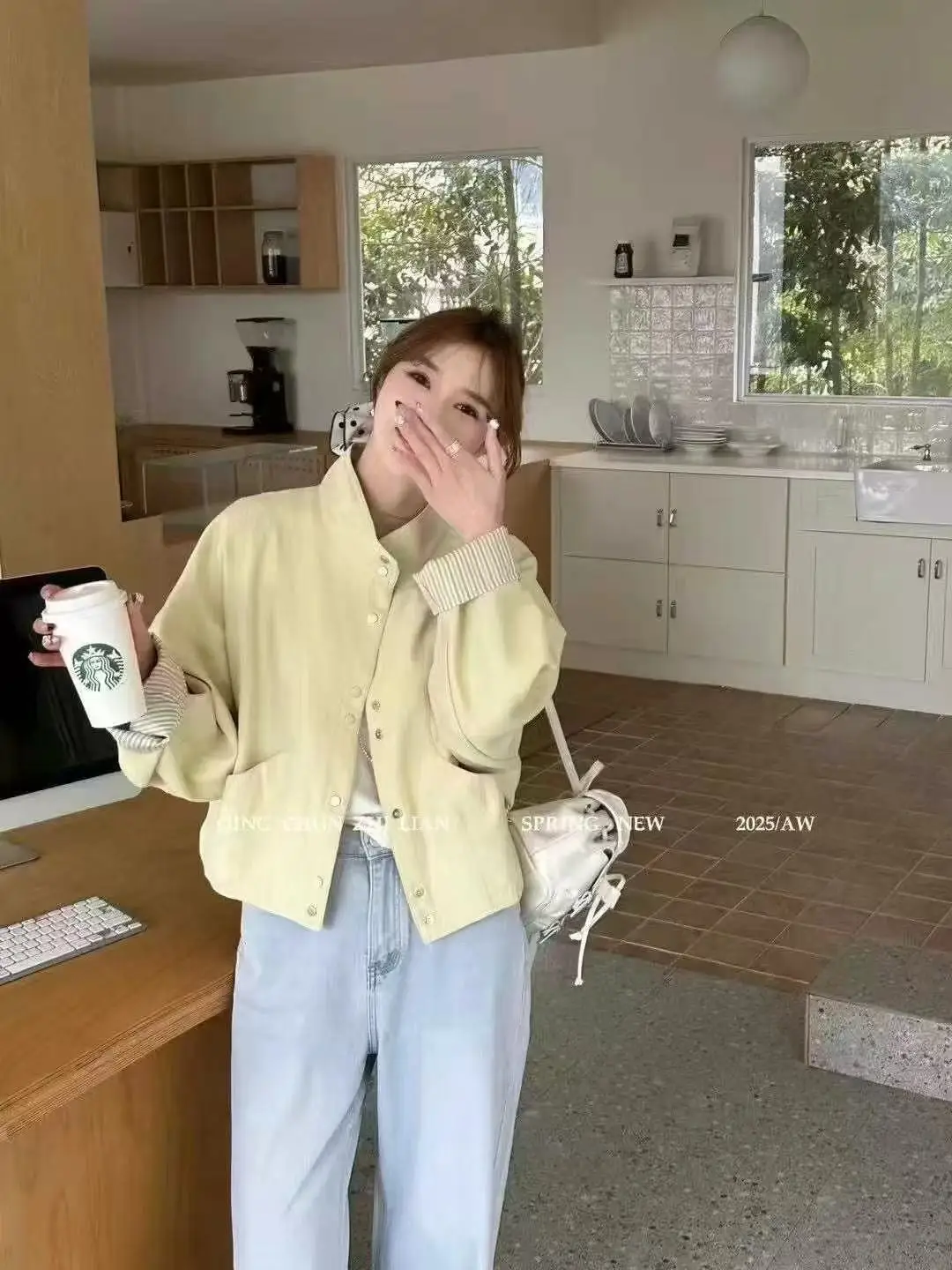 

Куртки, пальто, женские флисовые университетские стильные куртки в студенческом стиле с вышивкой и пуговицами спереди, женская чистая простая базовая модная верхняя одежда, длинная