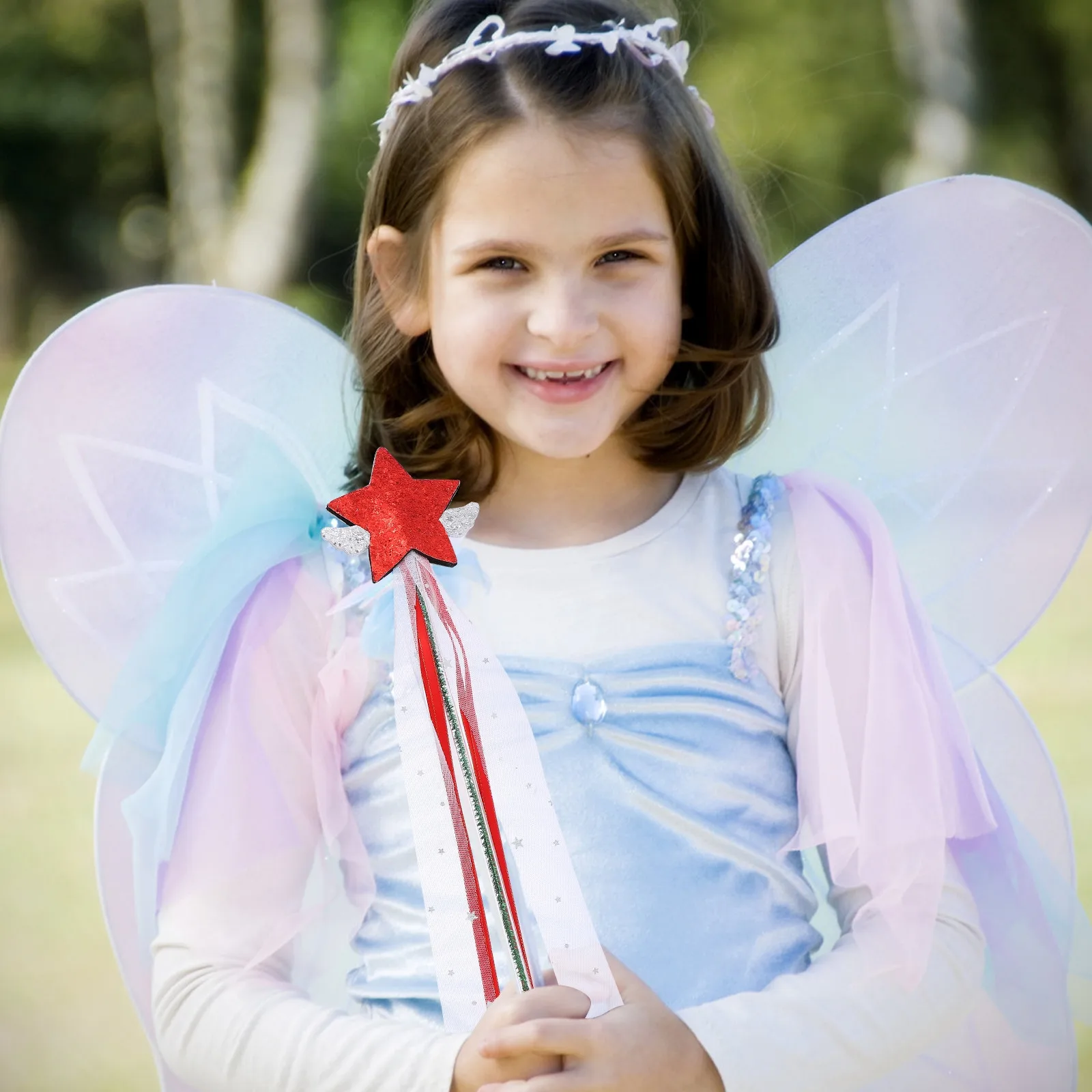 

2 шт. Волшебные палочки-звездочки с милым светящимся дизайном для танцевальных шоу, вечеринок, костюмов, реквизита для фотосессий и мероприятий