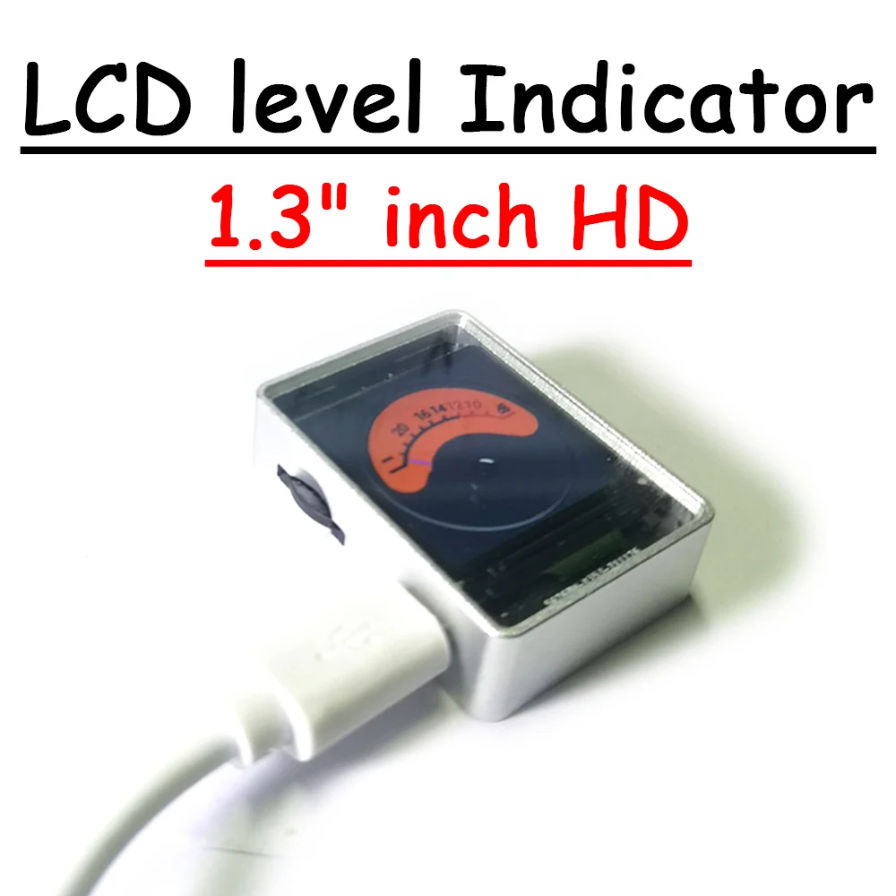 Indicador de Nível hd Lcd Ativado por Voz Medidor vu Espectro Musical Display Digital Analisador de Ritmo Multi-modo Gps 1.3