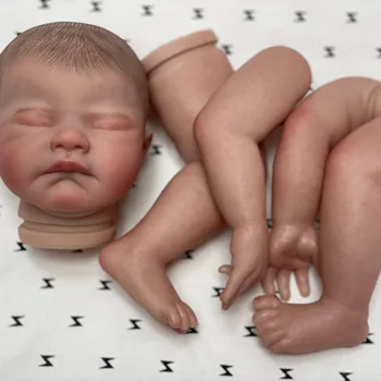 20 inch painted Bebe reborn doll kits handmade Bebe newborn baby doll unfinished Bebe reborn doll