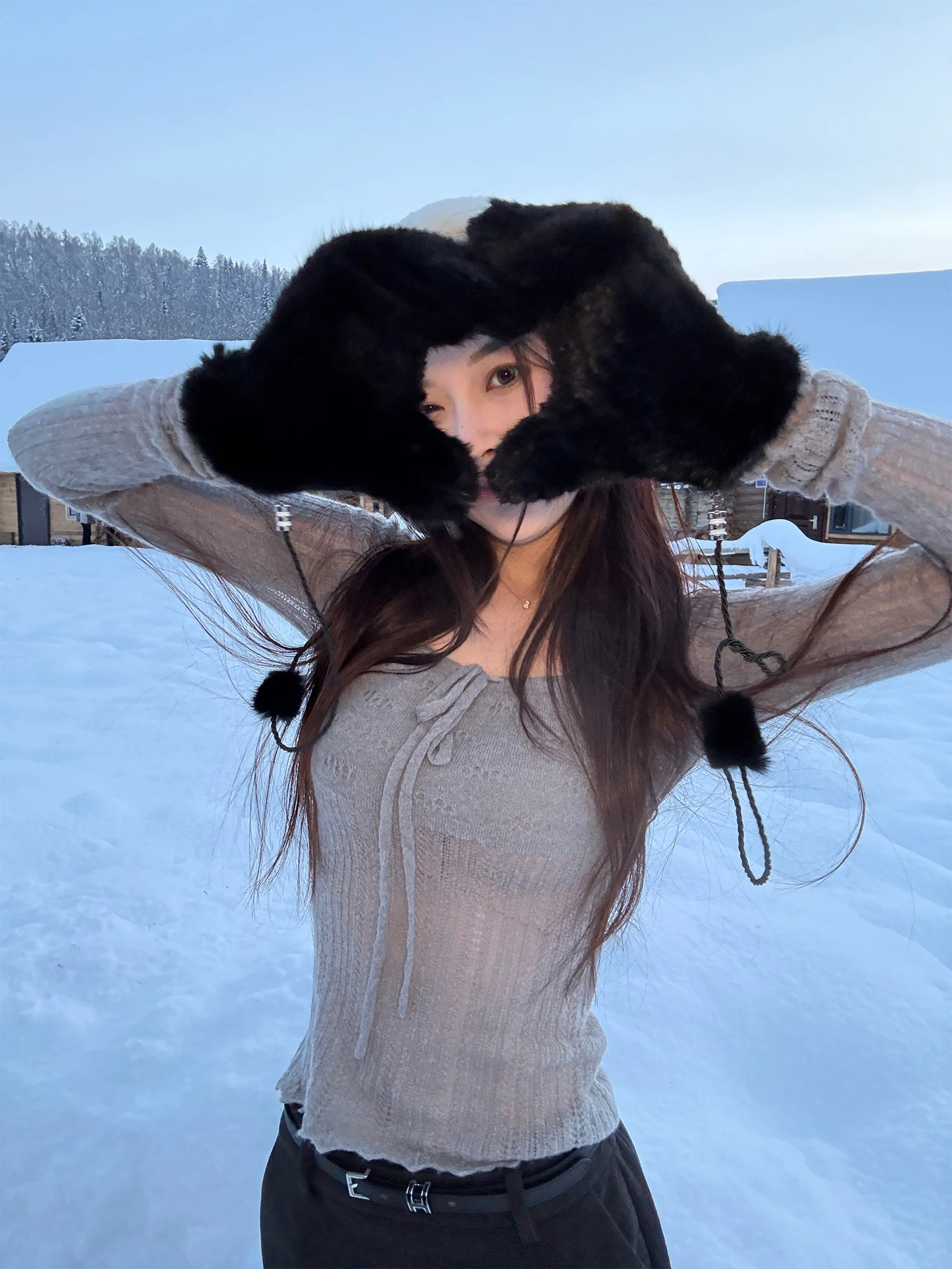 

Женский свитер Yaya op Cry Sweet Tea из тонкой шерсти и альпаки, с длинными рукавами, стандартный крой, зимний, модный