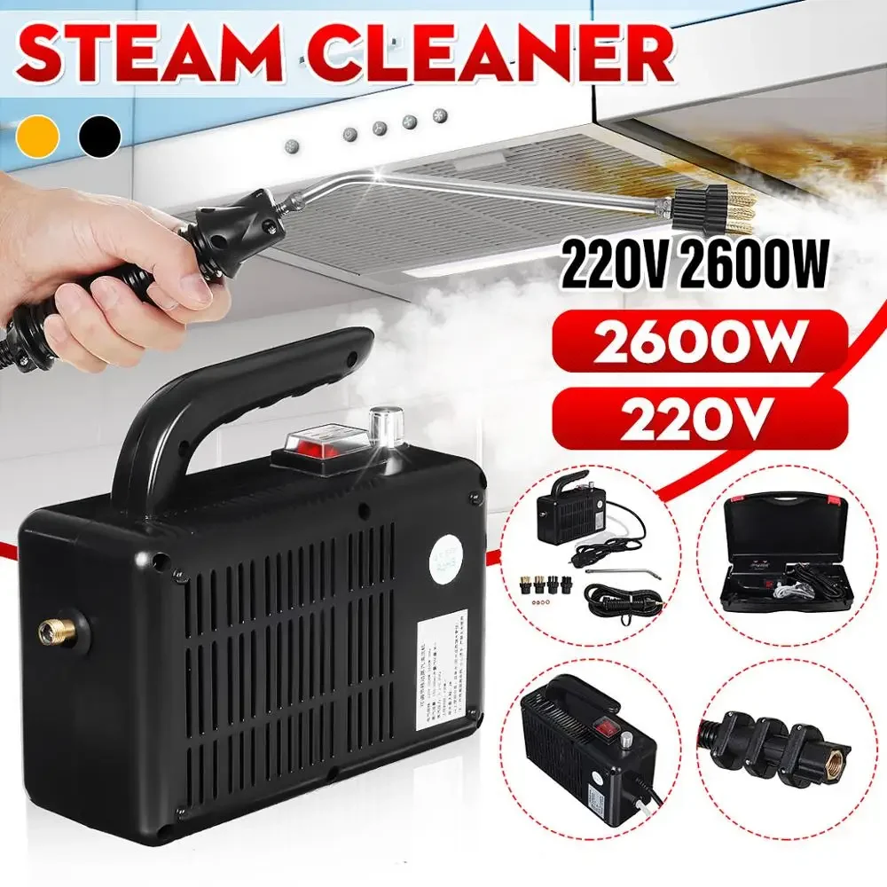 2600W 220V High Pressure Temperature Steam Cleaner Handheld Kitchen Cleaning Machine Automatic Pumping Sterilization Disinfector