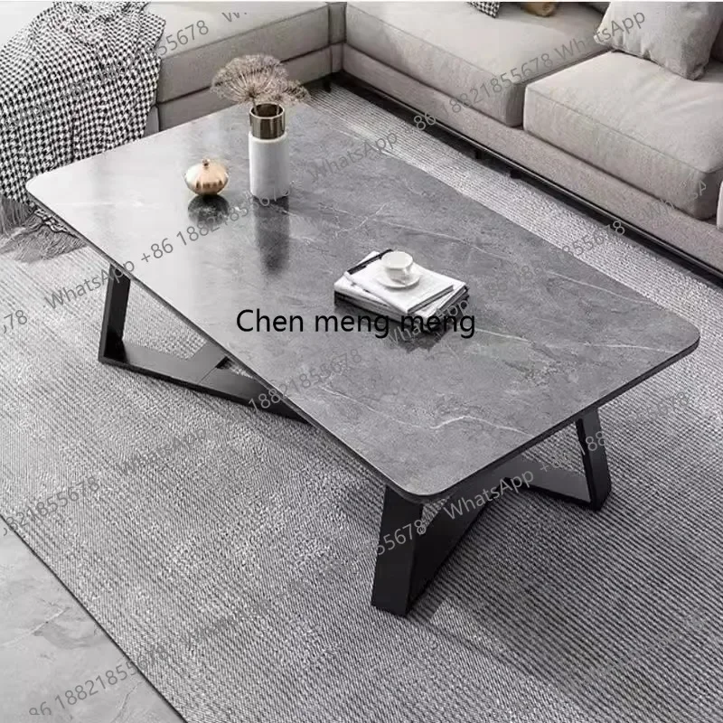 

cc182Italian Style Light Luxury Coffee Table Modern Minimalist Marble Pattern Low Table Living Room Sofa Side Rectangular Small