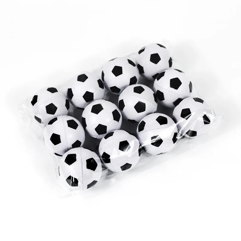 6/10pcs Outdoor Sport 4CM White Kids Color Mini Soccer Kids Toy Sponge PU Jump Ball Pressure Ball Party Game Boy Toy Stress Ball