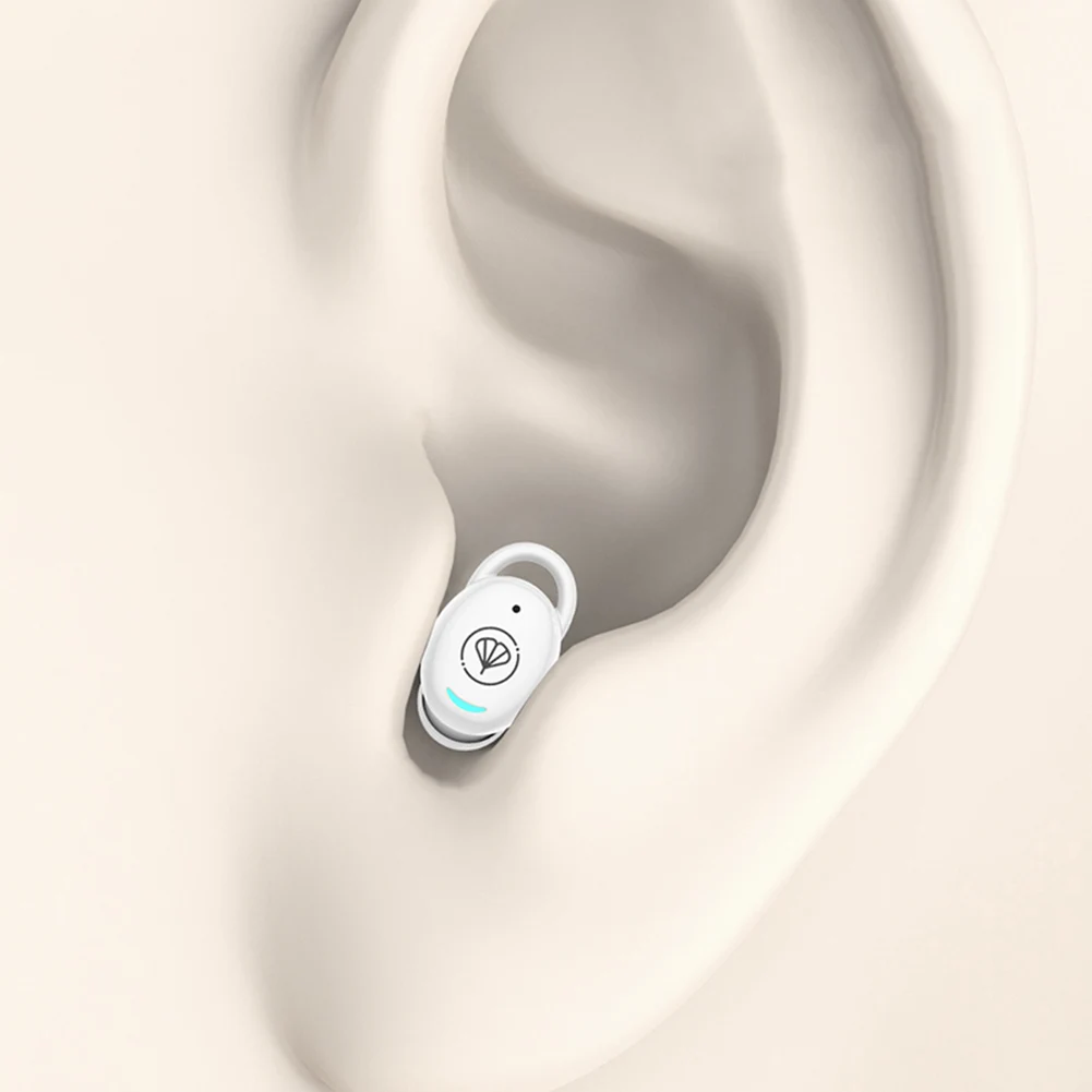 مساعدات للسمع متوافقة مع بلوتوث 5.3 سماعة مكبرات الصوت إلغاء الضوضاء سماعة أذن واحدة سماعات أذن لاسلكية داخل الأذن
