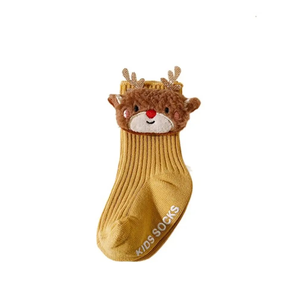 Baby Hosiery Soft Christmas Baby Socks Anti Slip Thicken Newborn Floor Socks Cotton Santa Claus New Year Toddler Socks