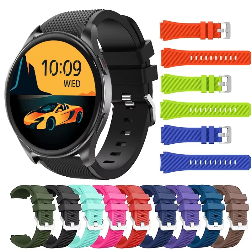 22mm Sport Slicone Strap For Blackview X20 Wrist Bracelet Correa For Blackview W60/W70 Pro/W50/W50 Pro Watchband Men Women Band