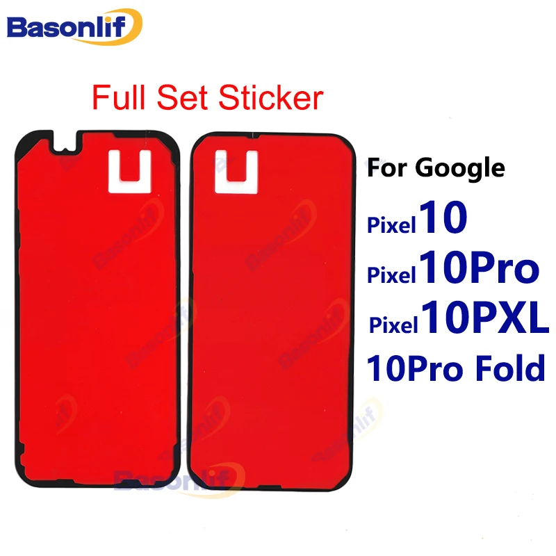 

Basonlif Back Battery Cover Sticker For Google Pixel 10Pro 10 Pro XL 9Pro Fold Front LCD Screen Adhesive Tape Replacement Part