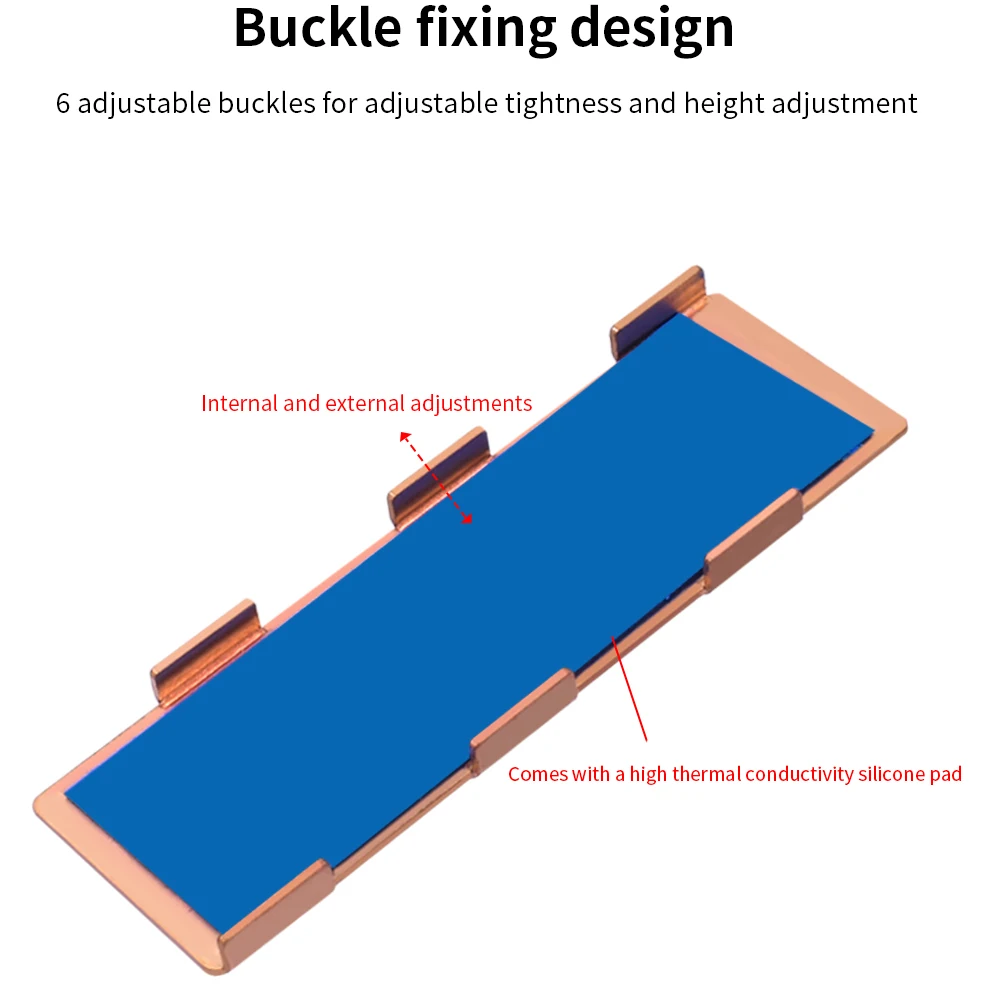 Tishric cobre puro m.2 sólido universal dissipador de calor m2 ssd cooler dissipador de calor m2 suporte 2230 2260 2280 m.2 especificações ssd