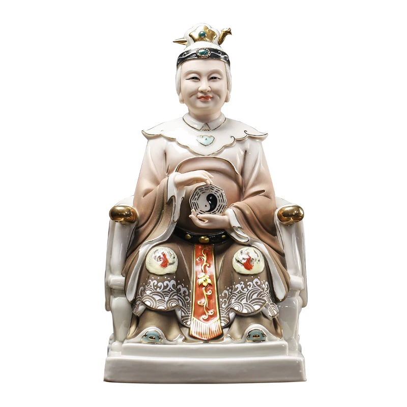 

Ceramic black statue ornament, Jaochi Jinmu Wuji old mother statue