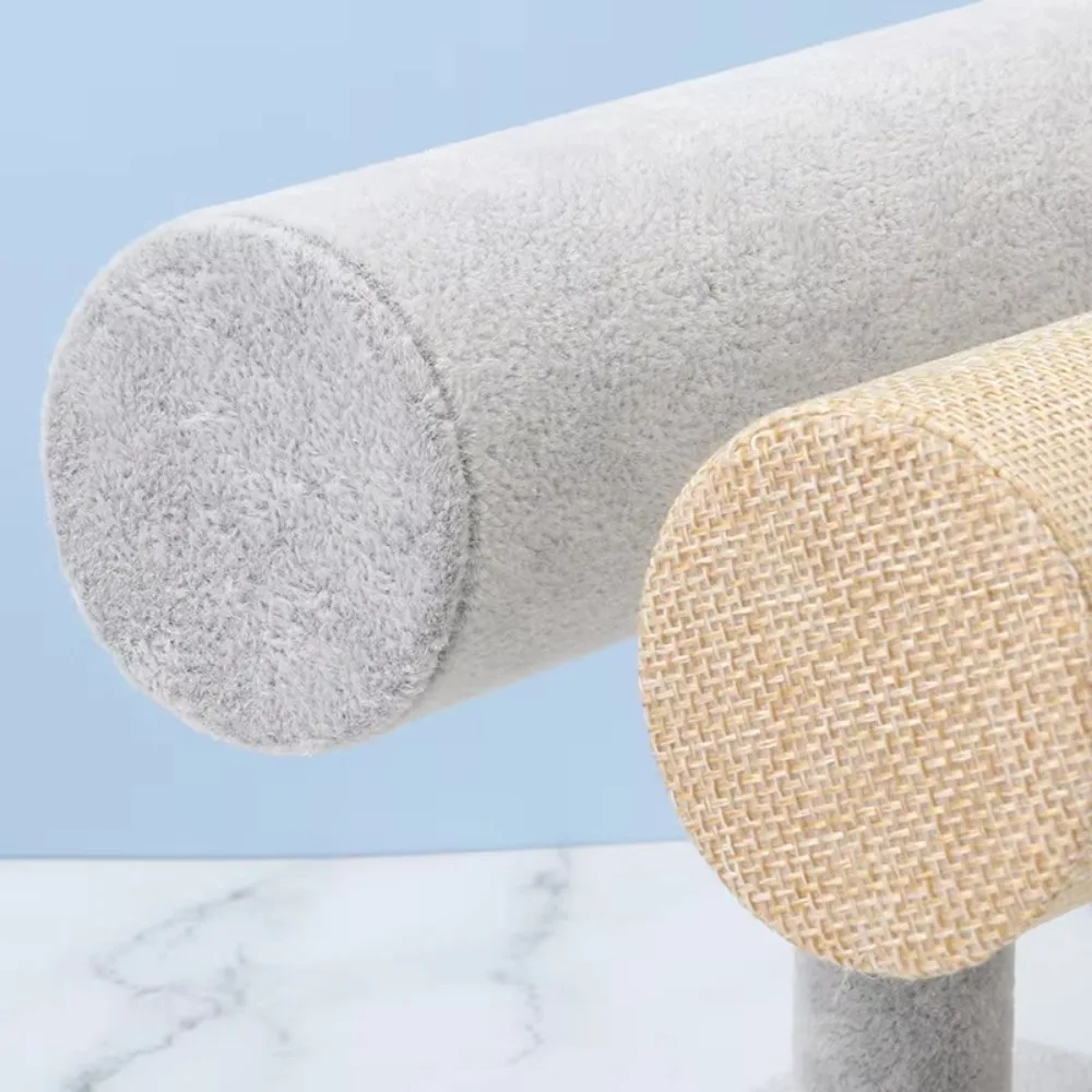 

Замшевый материал Рамка для демонстрации ювелирных изделий Элегантный дизайн Многоуровневая полка Подставка для браслета Прочный легкий вес