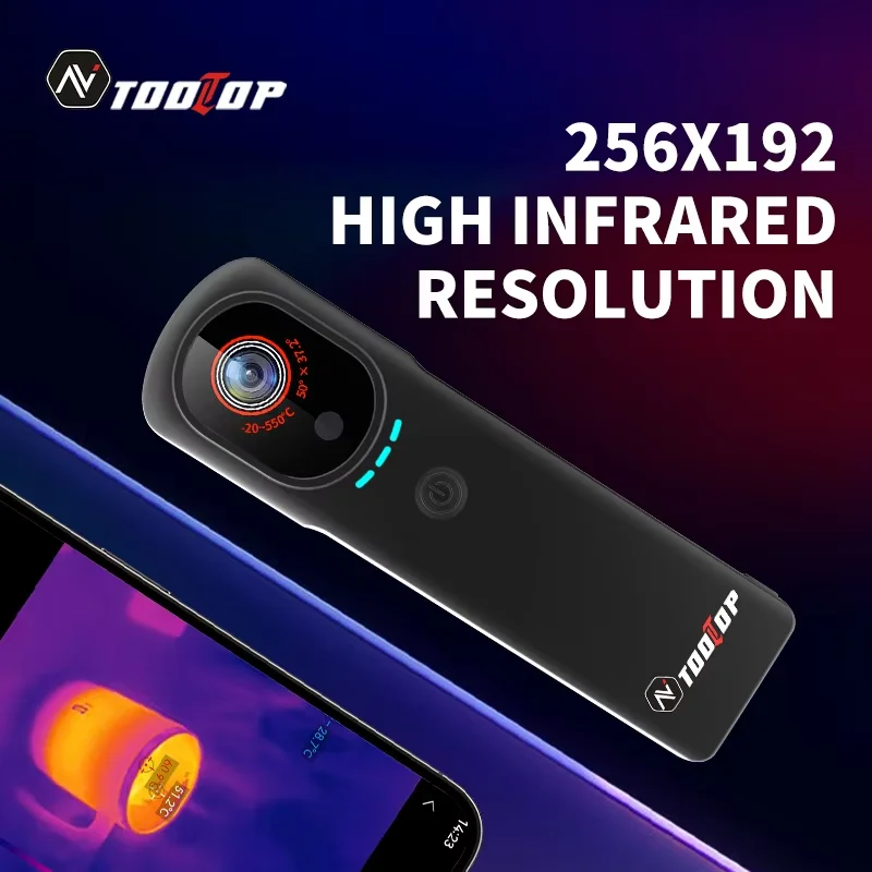 Immagine 6: Termocamera TOOLTOP T9 WIFI Termocamera 256*192 per smartphone Android iOS -20~550 ° Ispezione del circuito domestico per riscaldamento a pavimento C