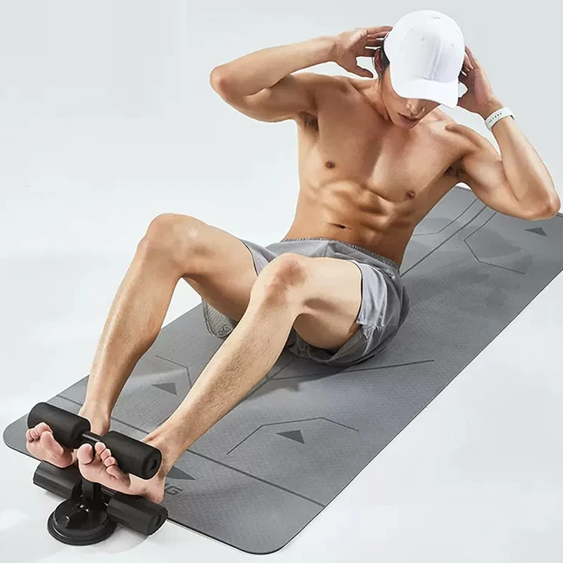 Sit-Up Assistant Abdominal Roll-Up Machine Suction Type Abdominal Fitness Equipment For Home Double-Rod Belly Curler