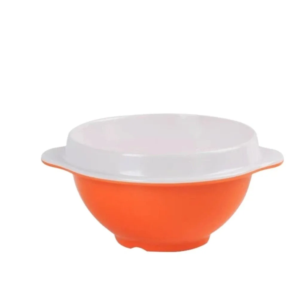 

2 шт., устойчивая к разрыву миска для меламинового риса, противоожоговая, устойчивая к высоким температурам миска для каши, двухцветное сращивание, утолщенная