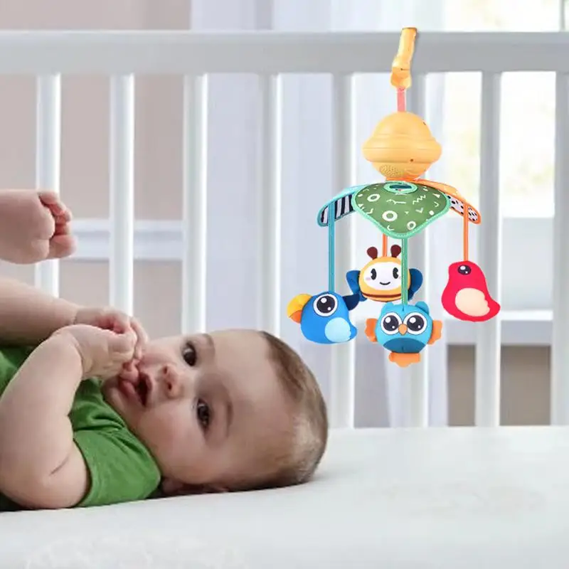 

Electric Crib Mobile For Boys And Girls Hangable Rotating Musical Bed Bell Educational Crib Mobile Wind Chime For Nursery