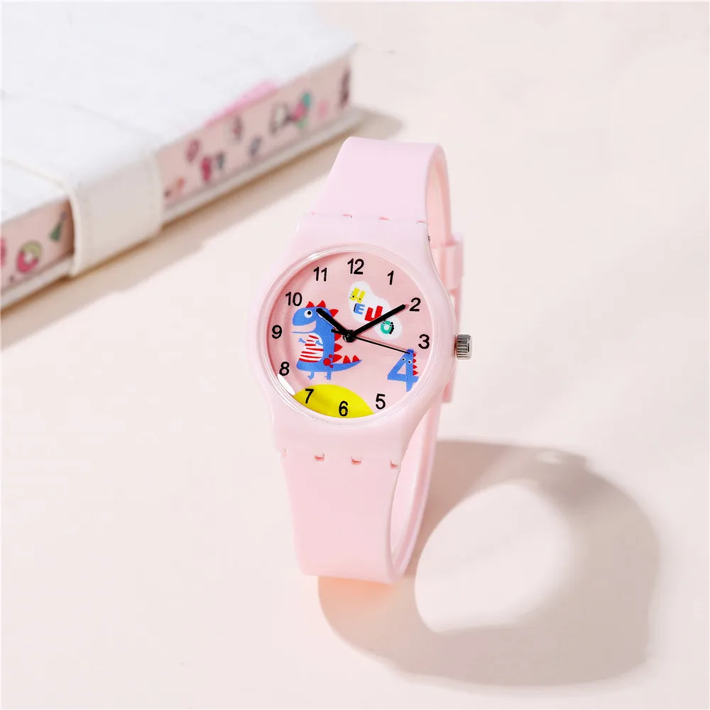 

Модный силиконовый ремешок в стиле динозавра, кварцевые студенческие подарки для девочек и мальчиков, наручные часы