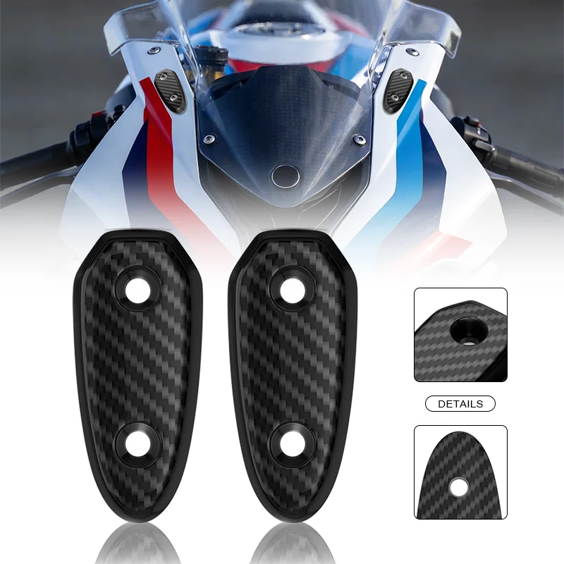

Motorcycle Accessories s1000rr Windscreen Mirror Hole Protection Cover For S1000RR M1000RR 2020-2026 Carbon Fiber Mirror