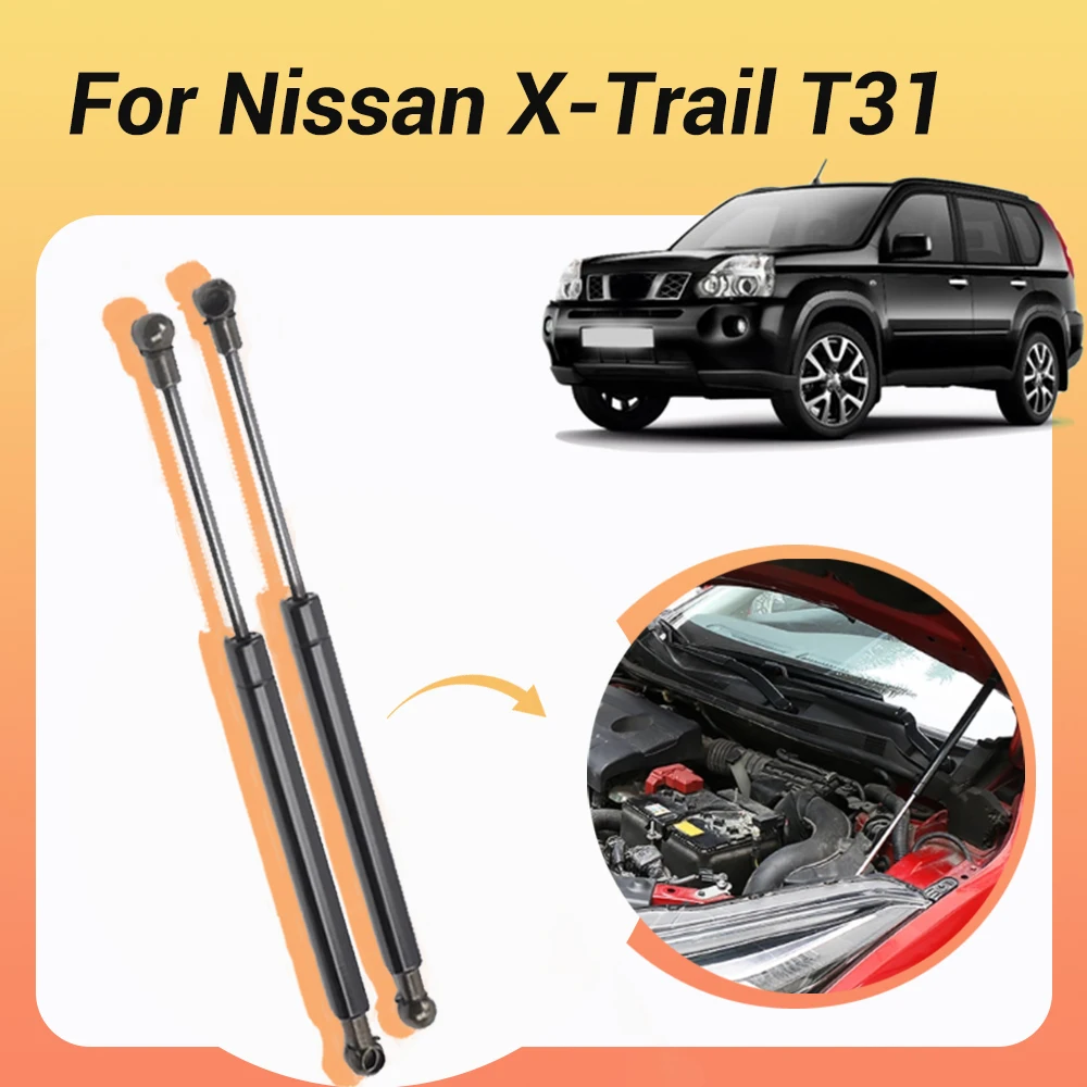 

Стойки капота для Nissan X-Trail XTrail T31 2007-2013, передний капот двигателя, газовые пружины, амортизаторы, подъемные опоры, 2 шт.