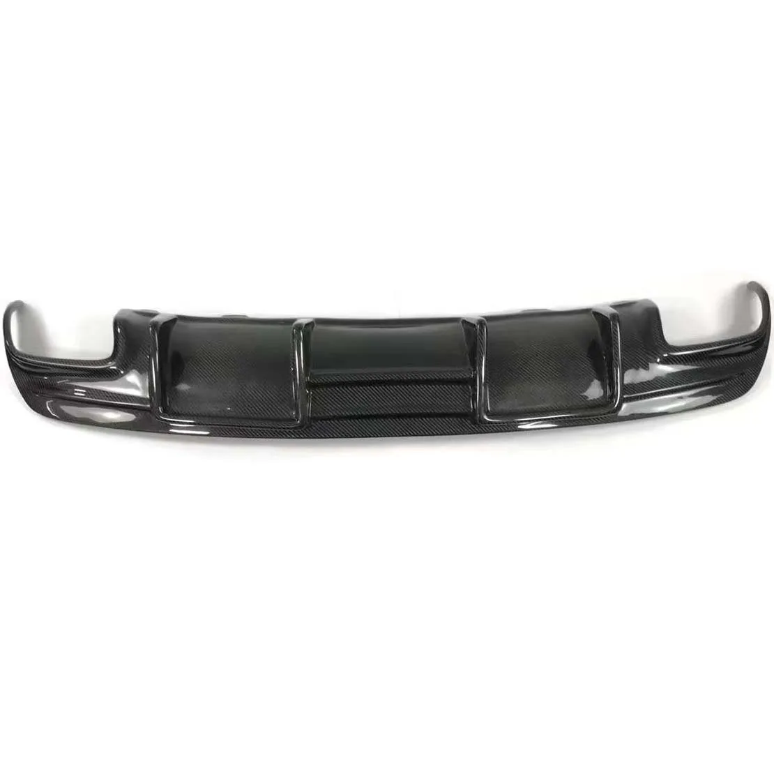 New FD Style High Quality Carbon Fiber Rear Diffuser for CLA-Class W117 AMG CLA250 CLA45 Carbon Black Polished Finish Excellent
