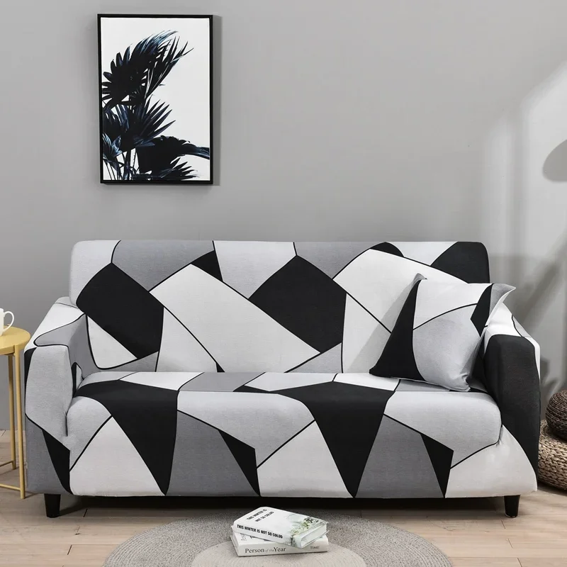 Geometrie Plaid Sofa bezug Schon bezüge Stretch Sofa bezüge für Wohnzimmer elastische Couch Stuhl bezug Sofa Handtuch 1/2/3/4-Sitzer
