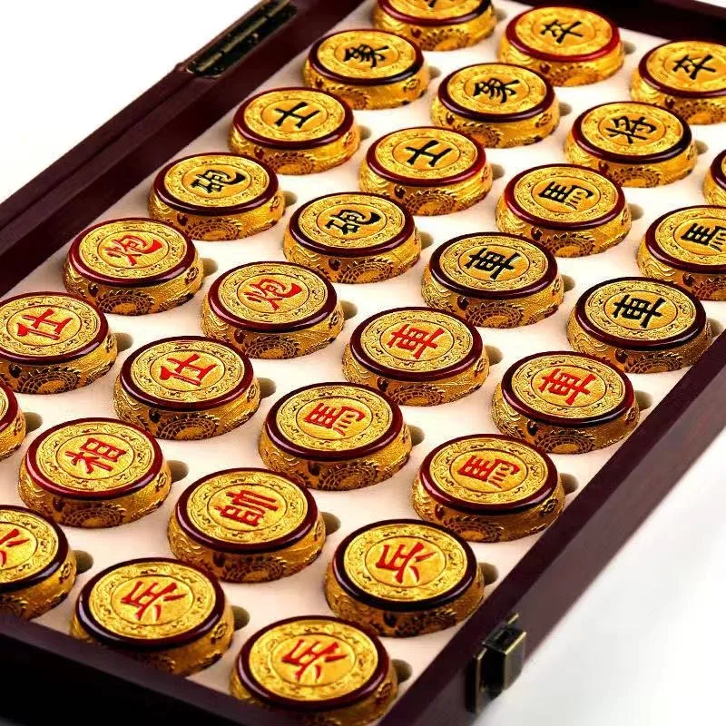 Wooden Luxury Chinese Chess Boardgame Adult Strategy Handmade Chinese Chess Couple Professional Conveniente Entertainment Toys