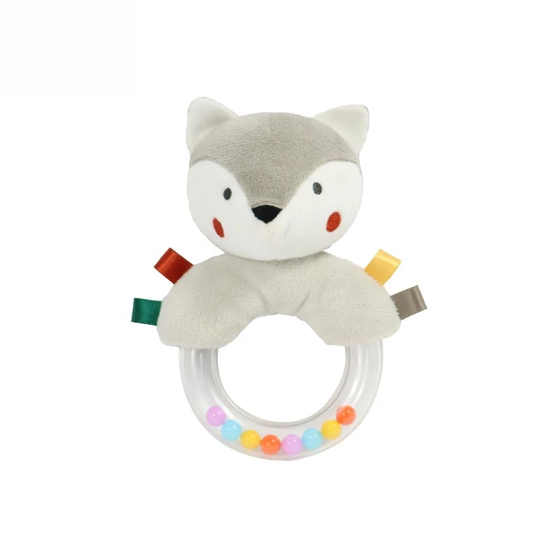 Morbido bambino 3D in stile nordico peluche sonaglio infantile morbido sonaglio giocattolo Montessori arricchimento sensoriale regalo precoce del bambino