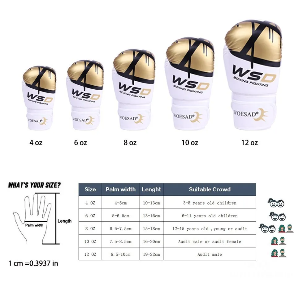 WorthWhile Kick Boxing Gloves Men Women PU Karate Muay Thai Guantes De Boxeo Free Fight MMA Sanda Training Adults Kids Equipment