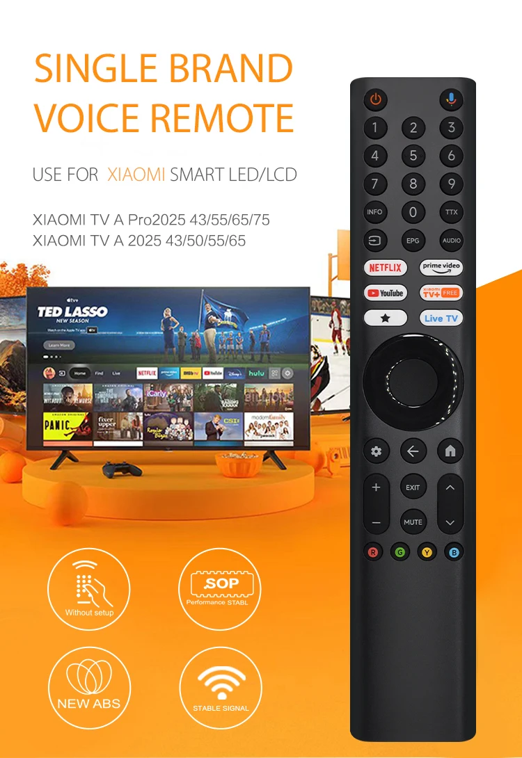 Neue XMRM-P3 Sprachfernbedienung für Xiaomi, kompatibel mit Xiaomi TV-Ersatzteilen, mit Netflix- und YouTube-Taste. – Detail 1