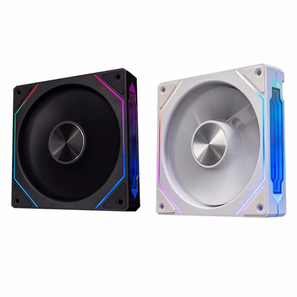 Ventilador PC 120mm ARGB PWM Silencioso Efecto Espejo Infinito - imagen 3