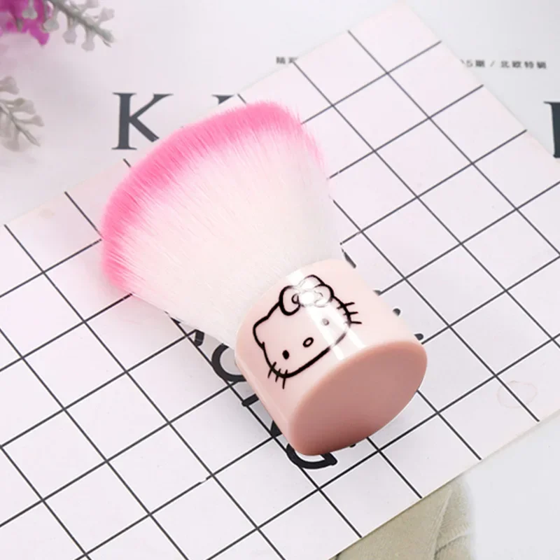 Sanrio Hello Kitty NAIL TOOLS Kawaii KT Cat Cartoon Put on Makeup Cleaning Brush Soft Hair Brush Cleaning Brush Holiday Gifts