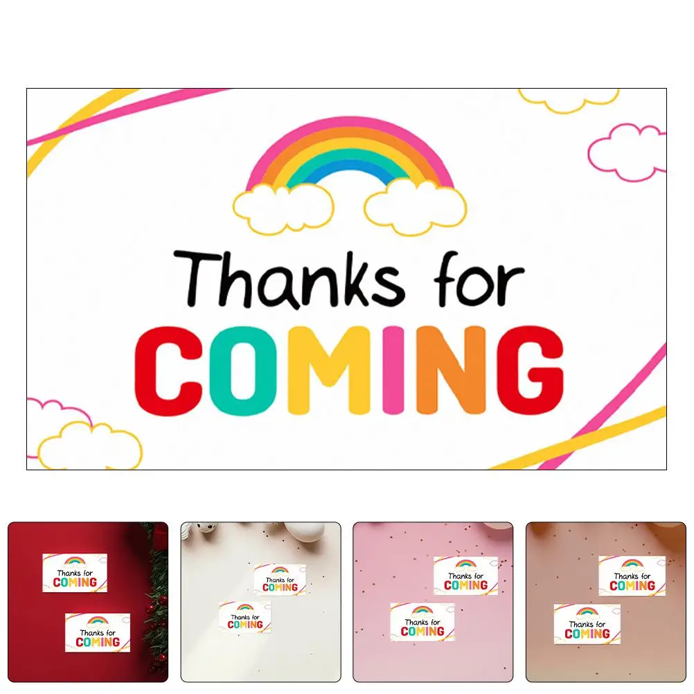 50 Pcs Thanks For Coming Cards Mini Thank You Business Cards Small Greeting Cards For Shop Retail Store Friends Family Colleague