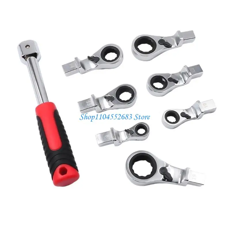 Y6GD Ratchet Wrench Drive Ratchet Socket Flexs Head Head Sanners Fool