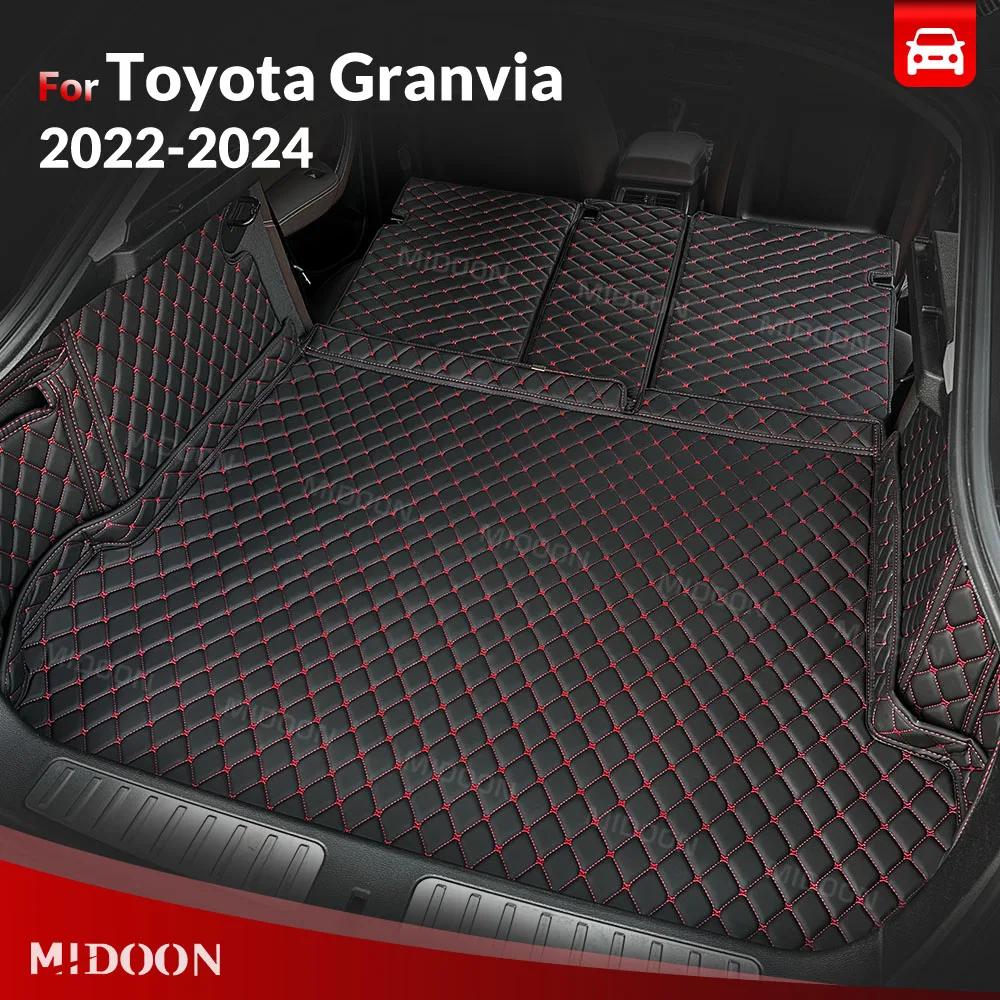 

MIDOON для Toyota Granvia 2022 2023 2024, авто полное покрытие, коврик для багажника, автомобильный защитный коврик, грузовой вкладыш, аксессуары для интерьера