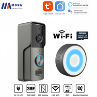 Tuya Smart Wifi Video Doorbell Camera Wireless HD 1080P Outdoor Warterproof Battery Wired AC 12V-24V Powered Alexa Google Home