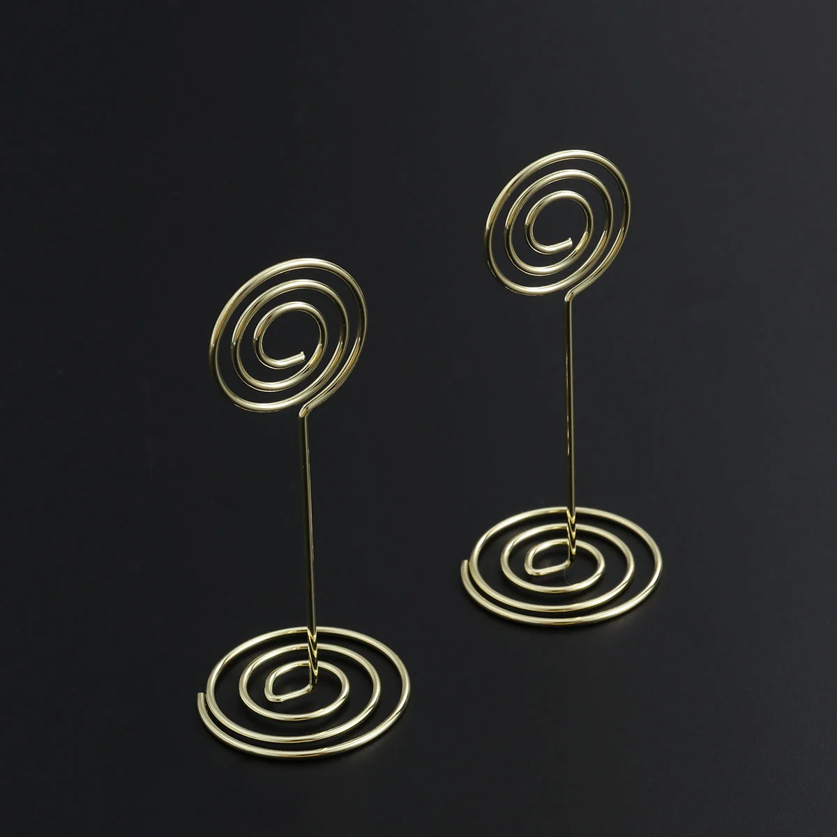 12 Pcs Place Card Holders for Tables Menu Clips Reserved Signs Wedding Metal Photo