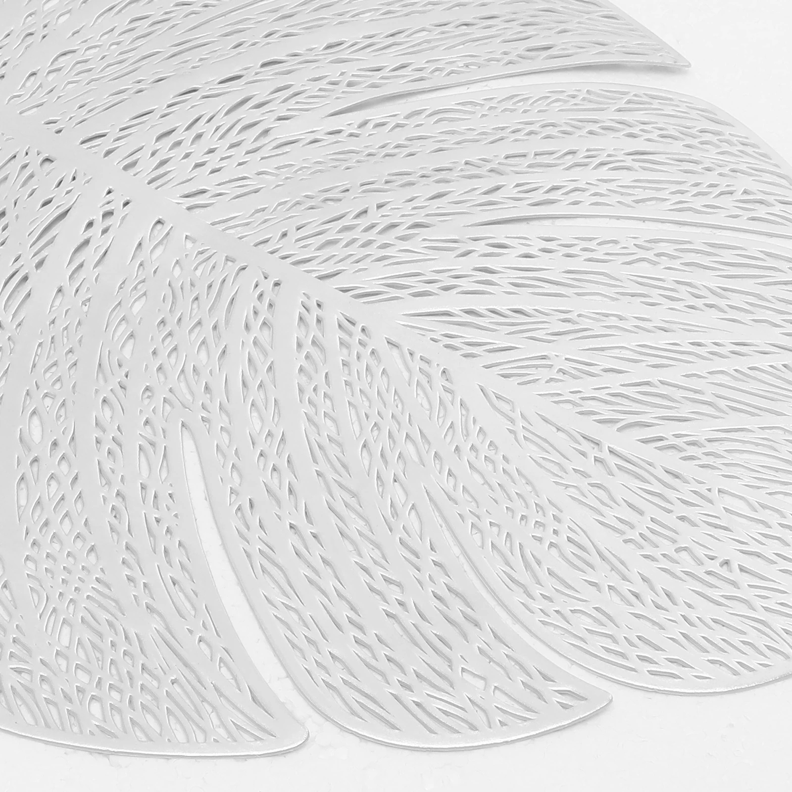 

6 шт., водонепроницаемые маслостойкие коврики из ПВХ для обеденного стола, салфетки Monstera Leaf, нейтральные круглые защитные термостойкие коврики