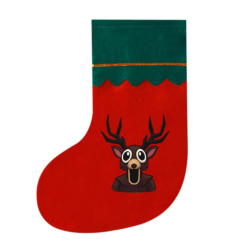 99 ليلة عيد الميلاد تخزين السنة الجديدة حفلة ديكور المنزل حقائب للهدايا في المشايا الكرتون أنيمي شجرة عيد الميلاد معلقة الجوارب #4